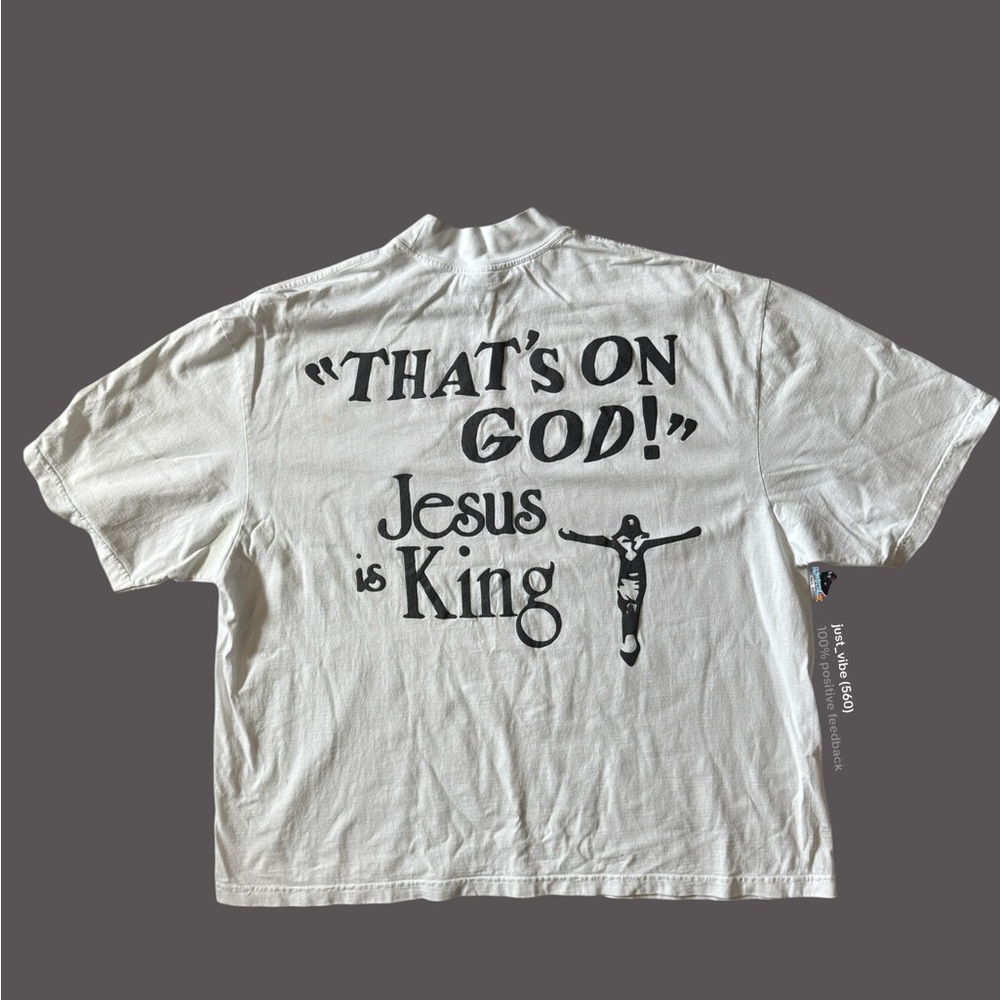 Kanye West x Cactus Plant Flea Market 'Jesus Is King' Merch Tee Men’s Size XL